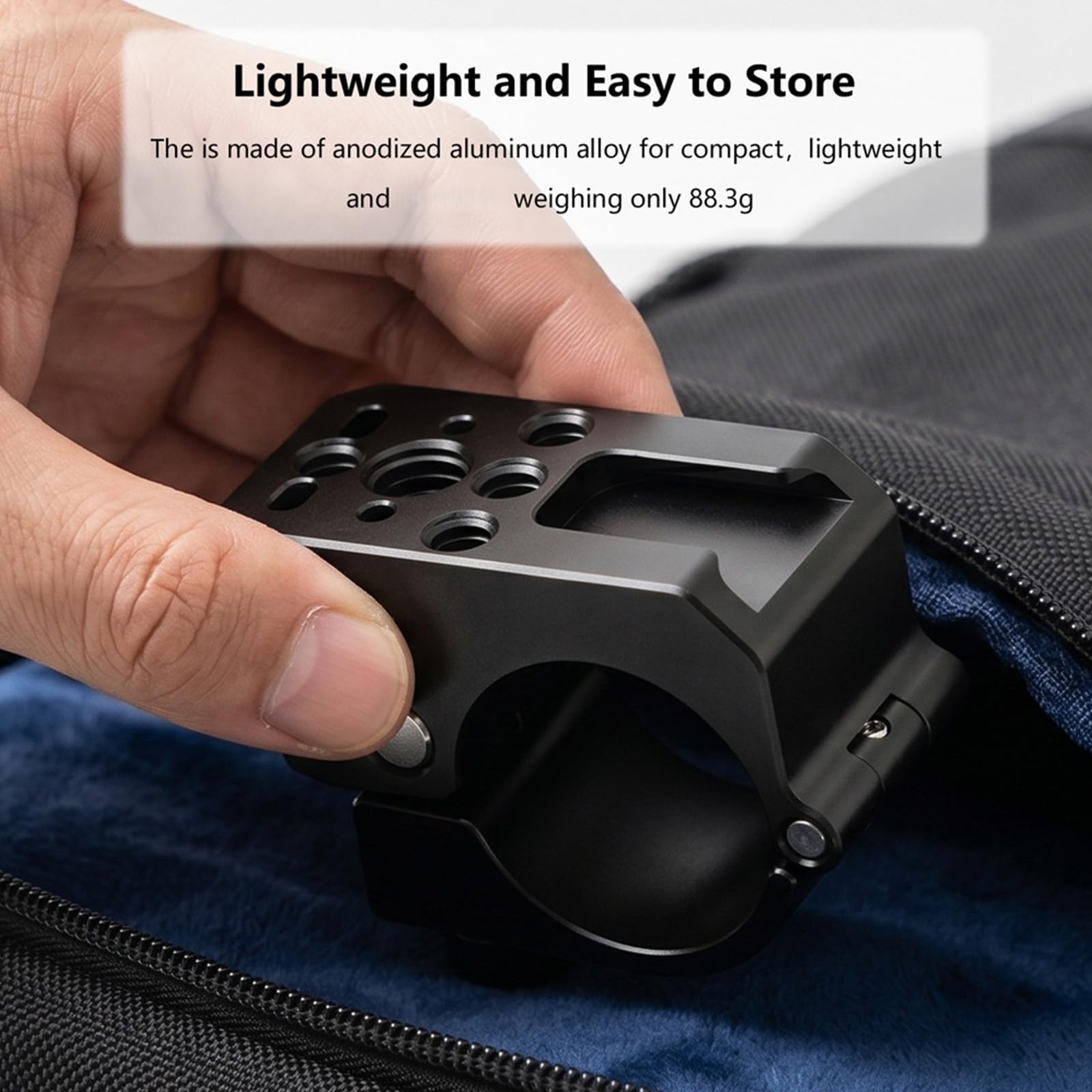 Soporte para barra de cámara con tornillo de rosca de 1/4 pulgadas 3/8
