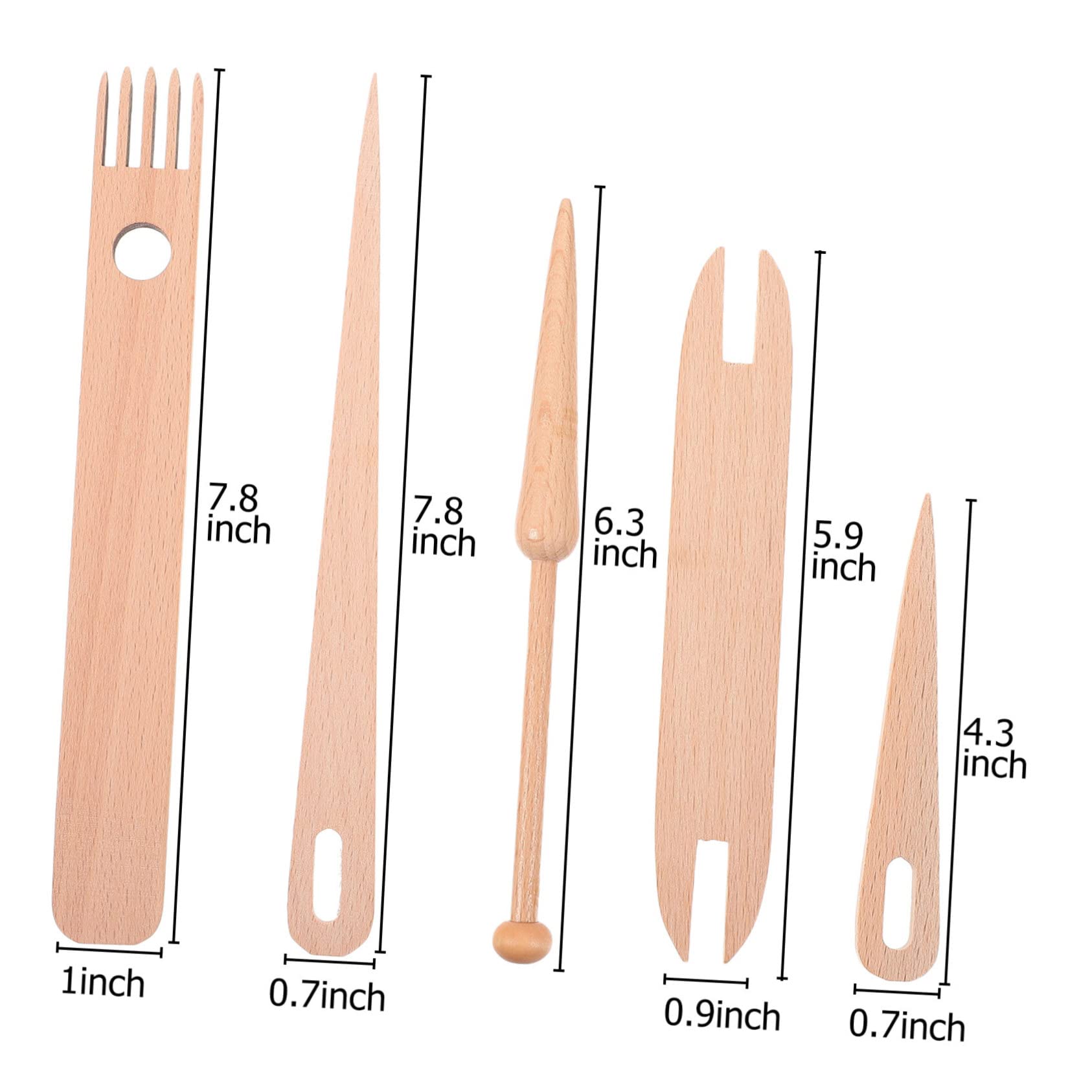 HOMSFOU 3 Ensembles Set Outils de Tissage pour Tricot Aiguilles à Tricoter Navettes et Outils de Tapisserie pour Sweaters et Écharpes
