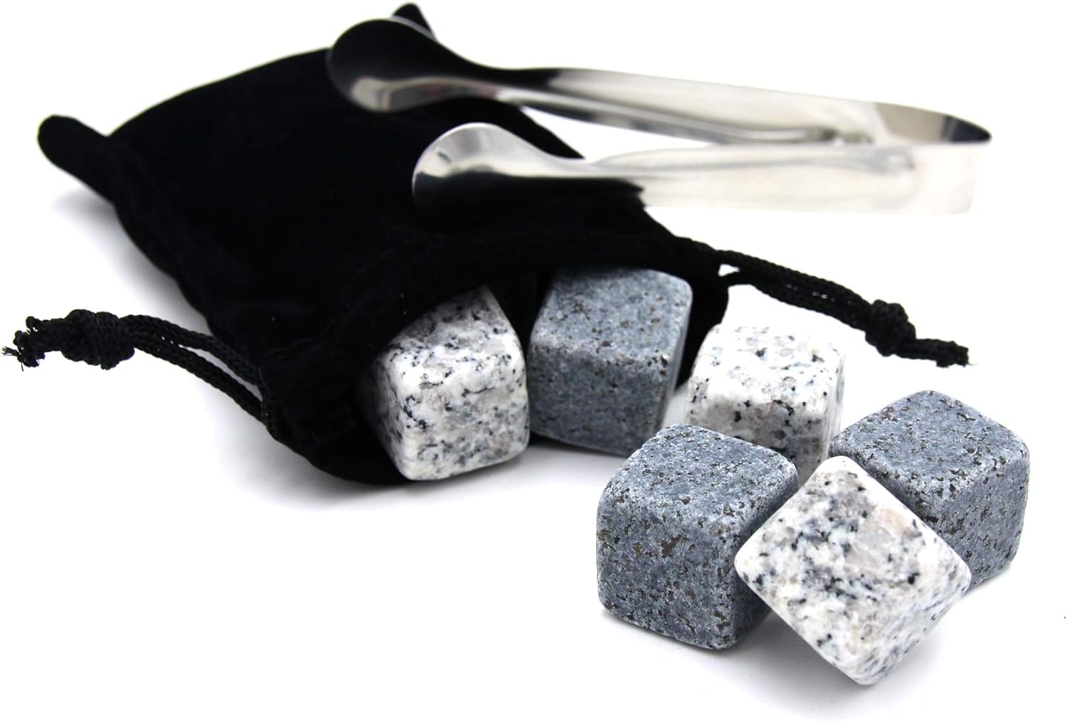 Blасk Frіdау - 40% оƒƒ Whiskey Stone Gift Box set with 9 Premium Granite Stones (Won't Water Down Your Drink!), Wooden Box, Velvet Carrying Bag and Tongs (Natural Grey) Bіg Sаlе Whiskey Stone Gift Box set with 9 Premium Granite Stones (Won't Water Down Your Drink!), Wooden Box, Velvet Carrying Bag and Tongs (Natural Grey)