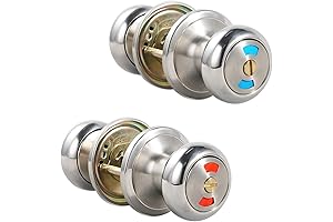 Mute the Noise: Bathroom Door Lock Knob with Indicator