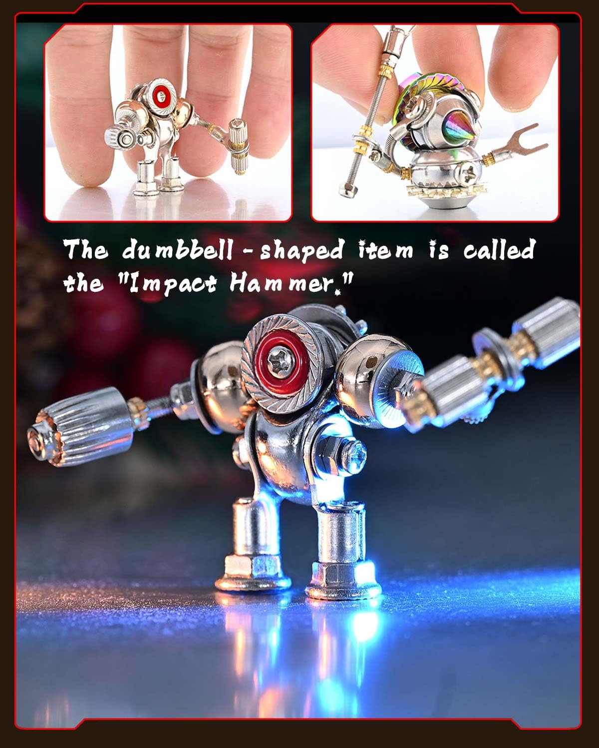 Metalowe puzzle 3D, Mecha, zestaw modelowy, steampunk, Boże Narodzenie, robot, sztuka, rzemiosło, łamigłówki, zestawy dla dorosłych i nastolatków, mechaniczne puzzle, metalowe, 500 sztuk