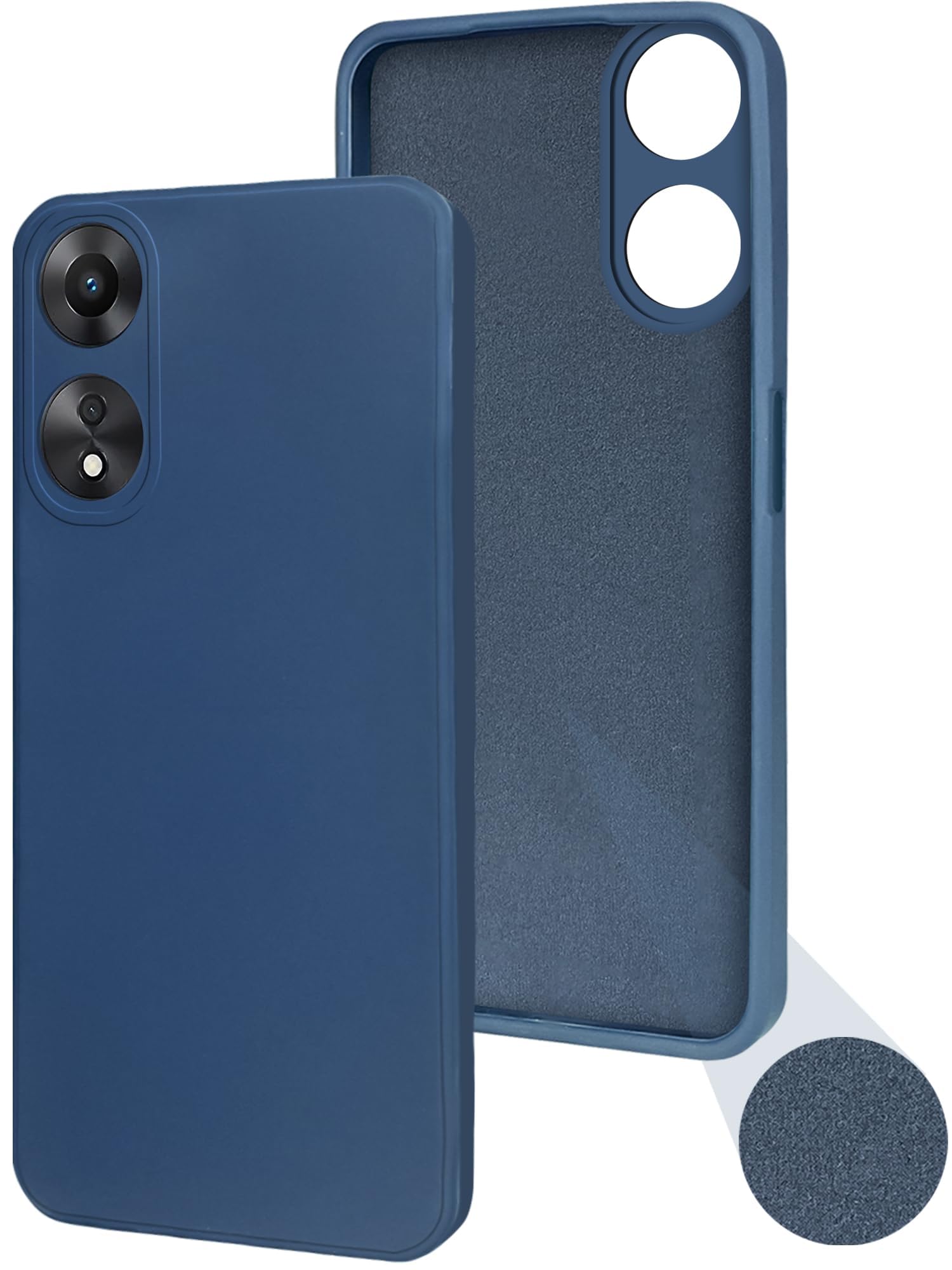 Jkobi Back Case Cover for Oppo A58 5G (Matte Finish Silicone with Inside Fiber Cloth) (B0D9D27TXC) Amazon Price History, Amazon Price Tracker