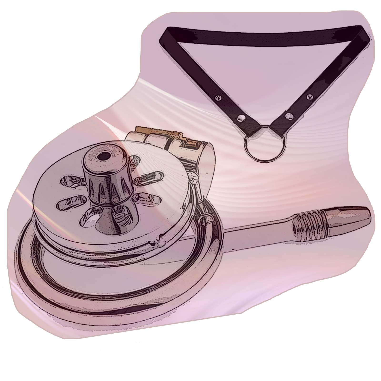 Accessori di protezione per gabbia di fitness piatta maschile in acciaio inossidabile con 1 tubo e 1 set di cinture -A50IT (B:40mm)