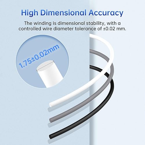 Miniatura 4 de ANYCUBIC Filamento PLA Plus para impresora 3D de 0.069 pulgadas, filamento de impresión 3D de alta dureza, filamento PLA+ con precisión dimensional