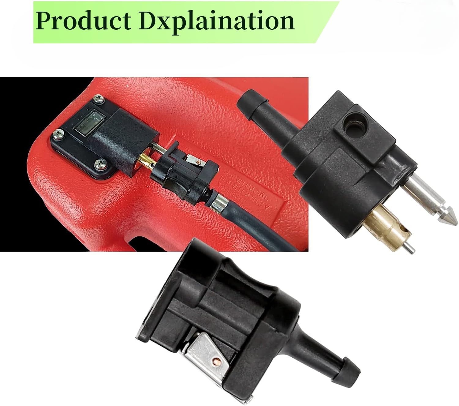 Connecteur Femelle De Conduite Carburant 6E5-24305-06-00 - Pour Moteurs Bateau Hors-bord, Diamètre 8 Mm, En Aluminium Et ABS