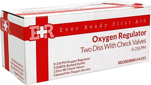 Miniatura 5 de Ever Ready First Aid Regulador de oxígeno CGA-870 Rango de flujo - 0-25LPM
