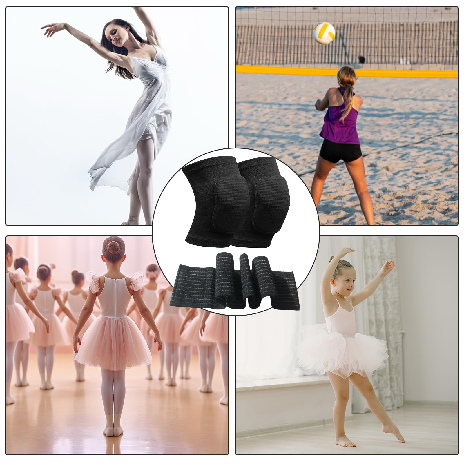 Ginocchiere Sportive QEDBOJE - Morbide E Antishock Per Pallavolo, Danza E Allenamento - Foto 10