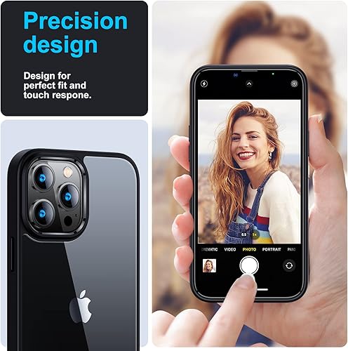 Miniatura 6 de UniqueMe Funda de 6.7 pulgadas con diseño 5 en 1 para iPhone 13 Pro Max, 2 protectores de pantalla de vidrio templado + 2 protectores de lente de