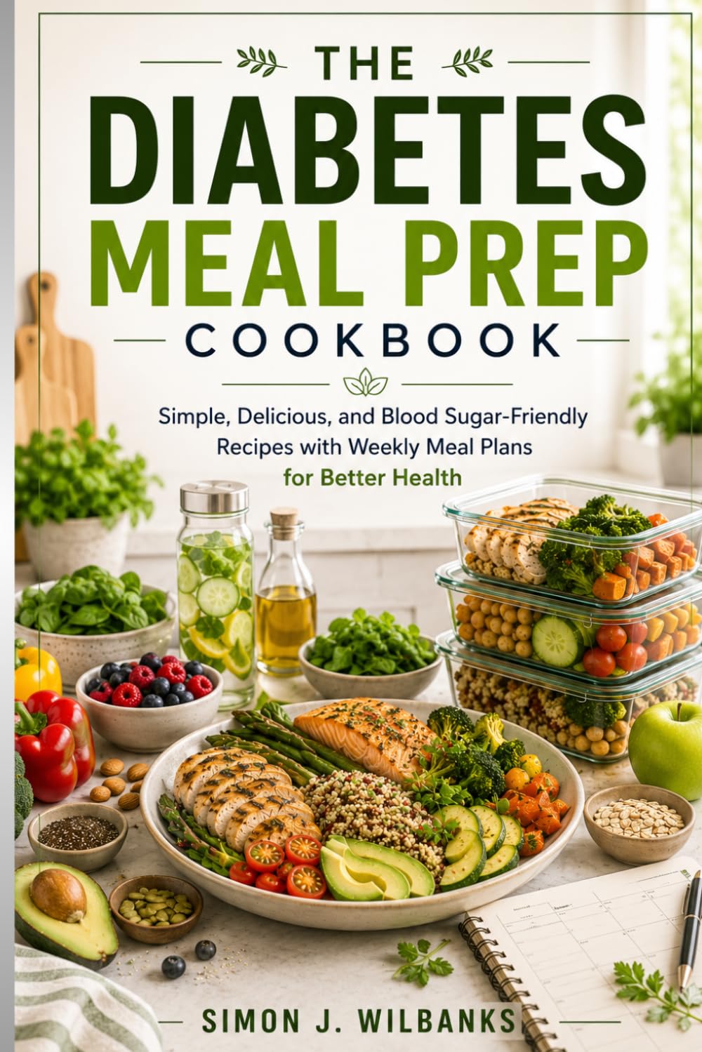 The Diabetes Meal Prep Cookbook: Simple, Delicious, and Blood Sugar-Friendly Recipes with Weekly Meal Plans for Better Health