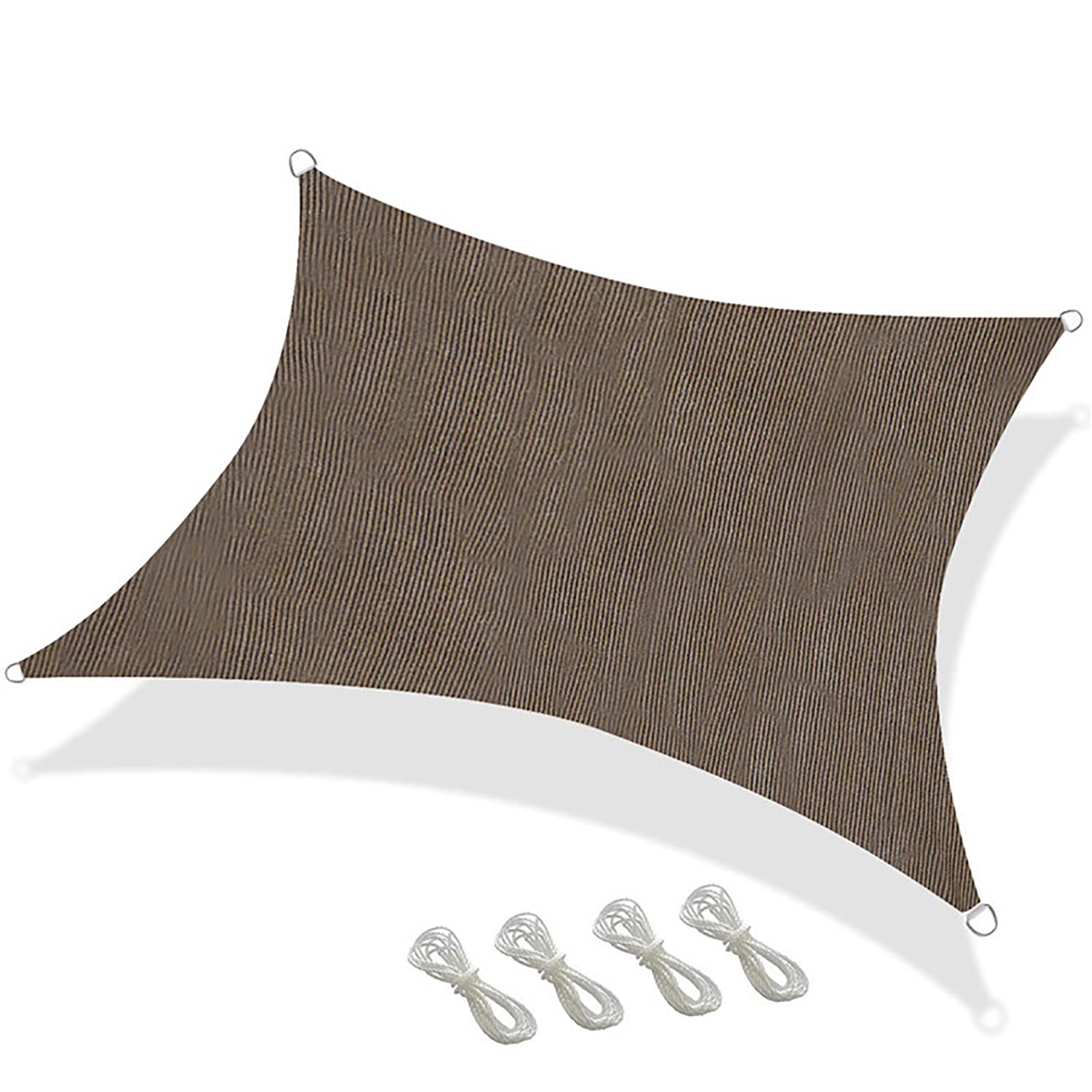 13.12 * 16.40 Ft Sun Shade Sail Square Permeable Canopy, Sunshades Depot, Permeable UV Block Fabric, for Patio Awning, Garden, Backyard, Playground Lawn Sand Outdoor Activities