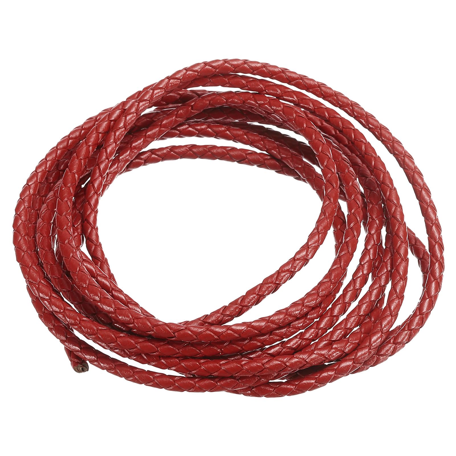 PATIKIL Round Braided Leather Cord