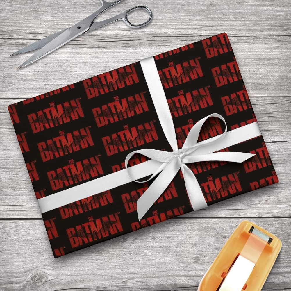 GRAPHICS & MORE The Batman Logo Premium Kraft Roll Gift Wrap Wrapping Paper