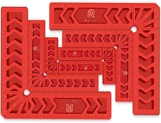 Positioning Squares, 90 Degree Corner Clamp, Right Angle Clamp Woodworking Tool, Carpentry Squares, Carpenter Tool for Picture Frames, Cabinets or Drawers, Set of 6（3" 4"6"）