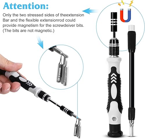 Miniatura 4 de UrbanX - Juego de destornilladores de precisión con puntas de precisión, 122 piezas magnéticas para Samsung Galaxy Tab A 8 (2019)