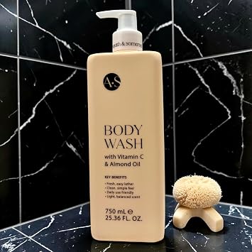 Asquith & Somerset Body Wash with Vitamin C and Almond Oil, 25.36 fl oz