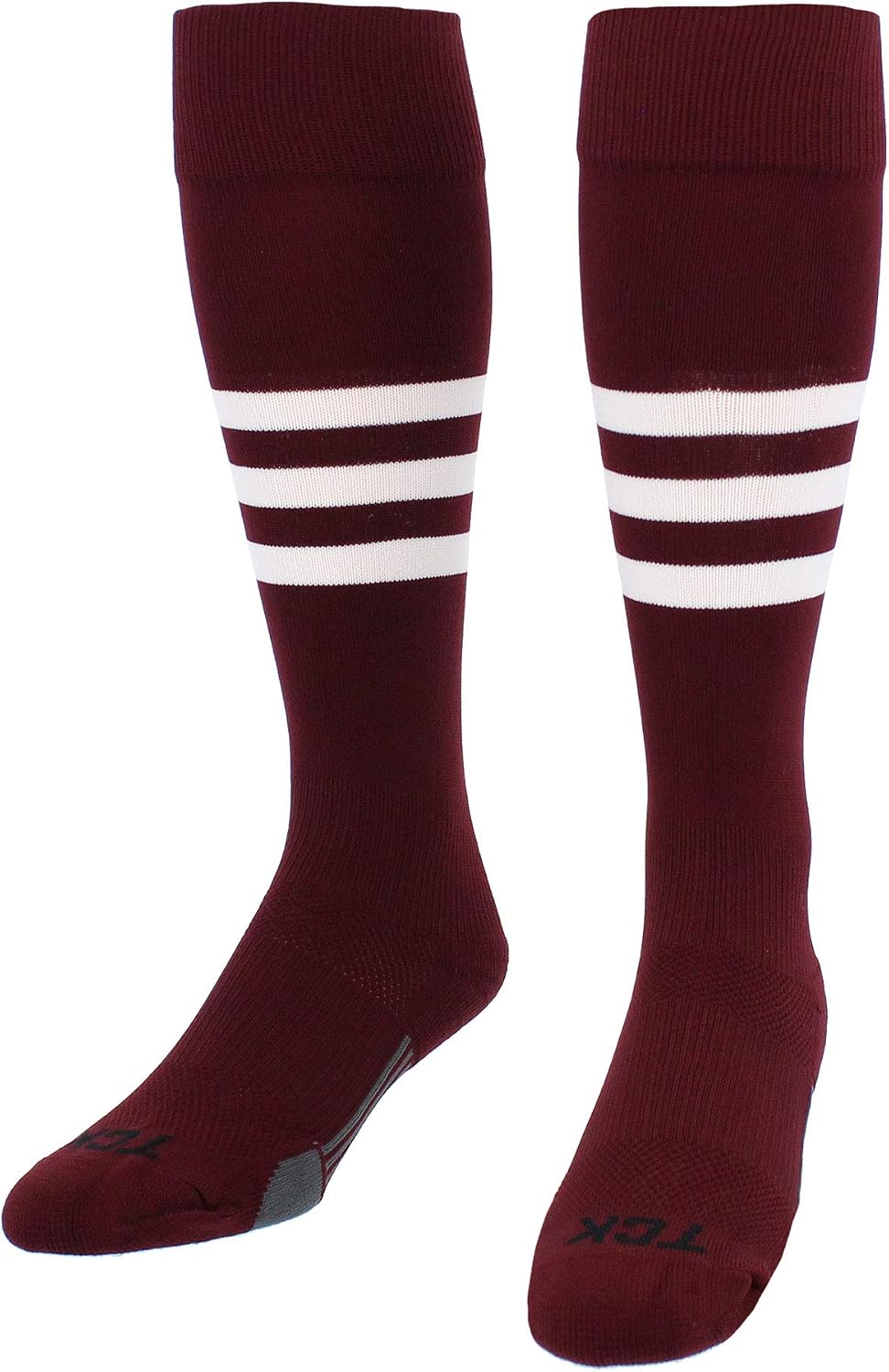 Baseball & Softball Socks | USA Made Dugout Series Striped | Over the Calf | Sizing for Youth Boys, Girls, Men, & Women's