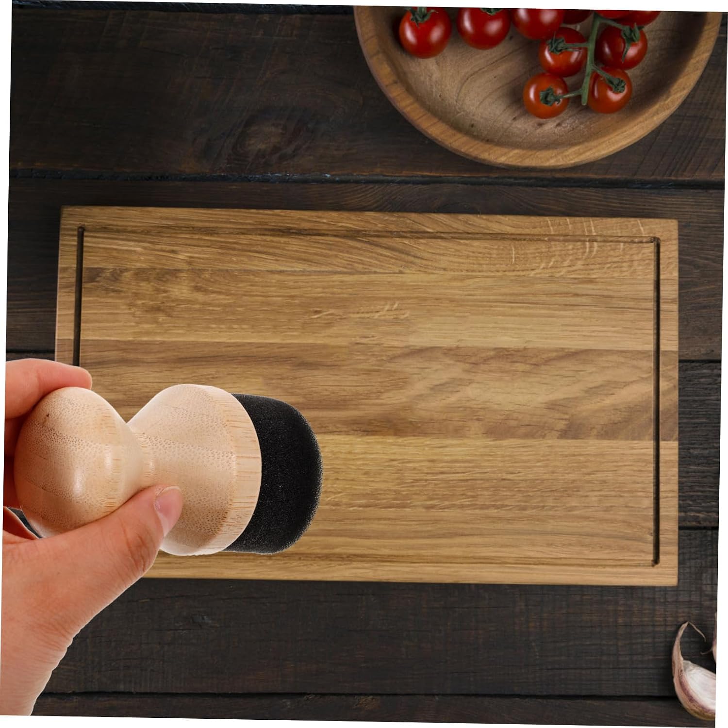 Levemolo 4pcs Wax Applicator Tool for Ergonomic Oil and Wax Applicator for Cutting Boards Kitchen Countertops and Utensils for Maintenance and Restoration