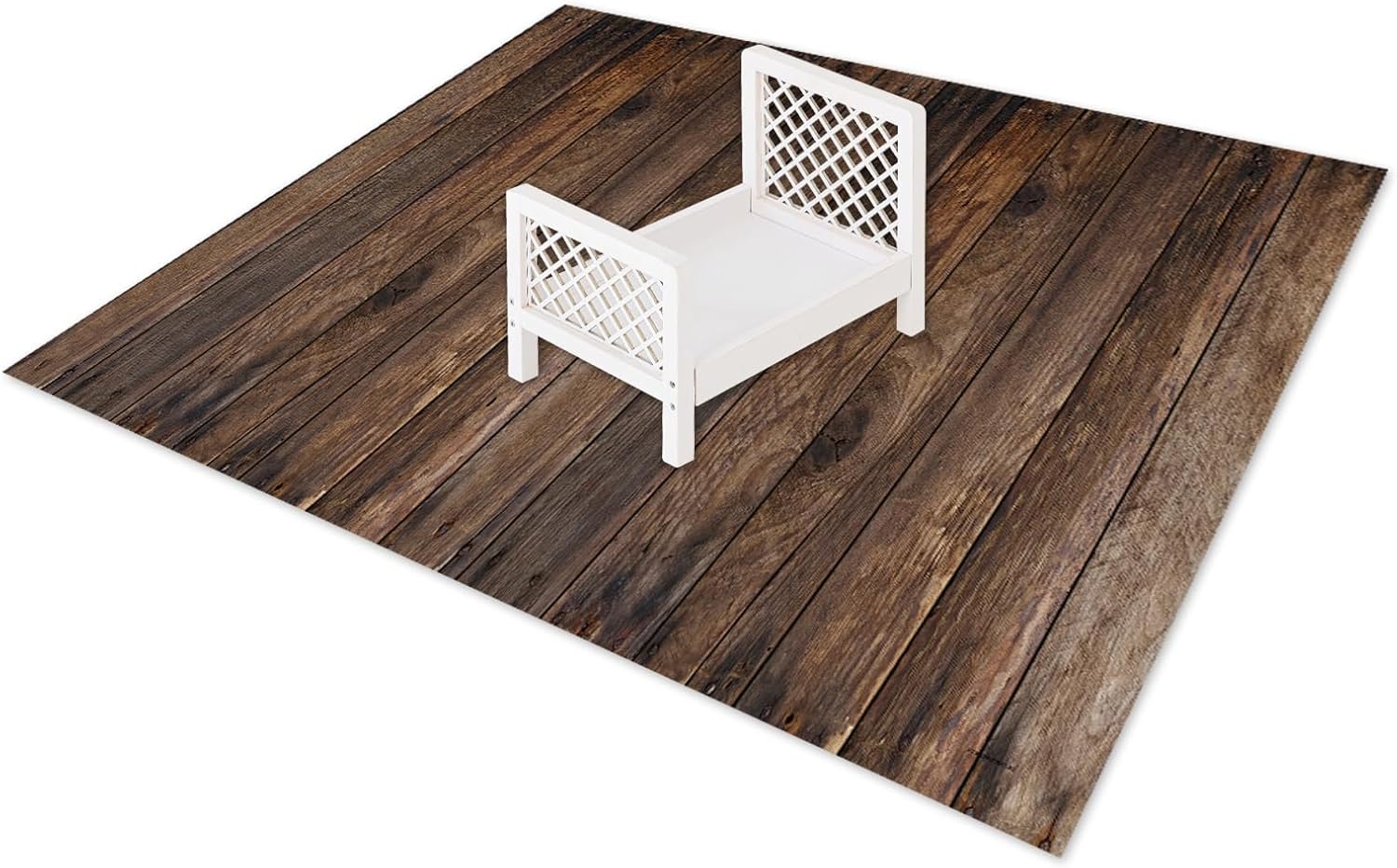 Kate Newborn Photography Props&Wood Texture Floor Mat(5x4ft)