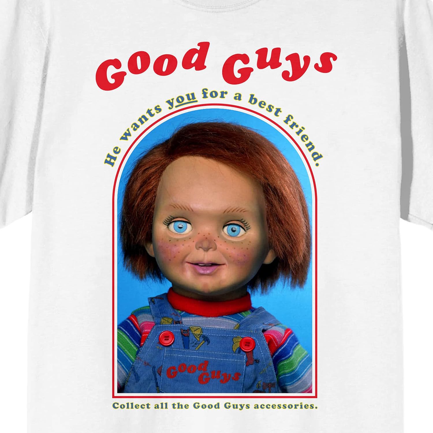 Bioworld Chucky Good Guys Best Friend Women's White T-Shirt