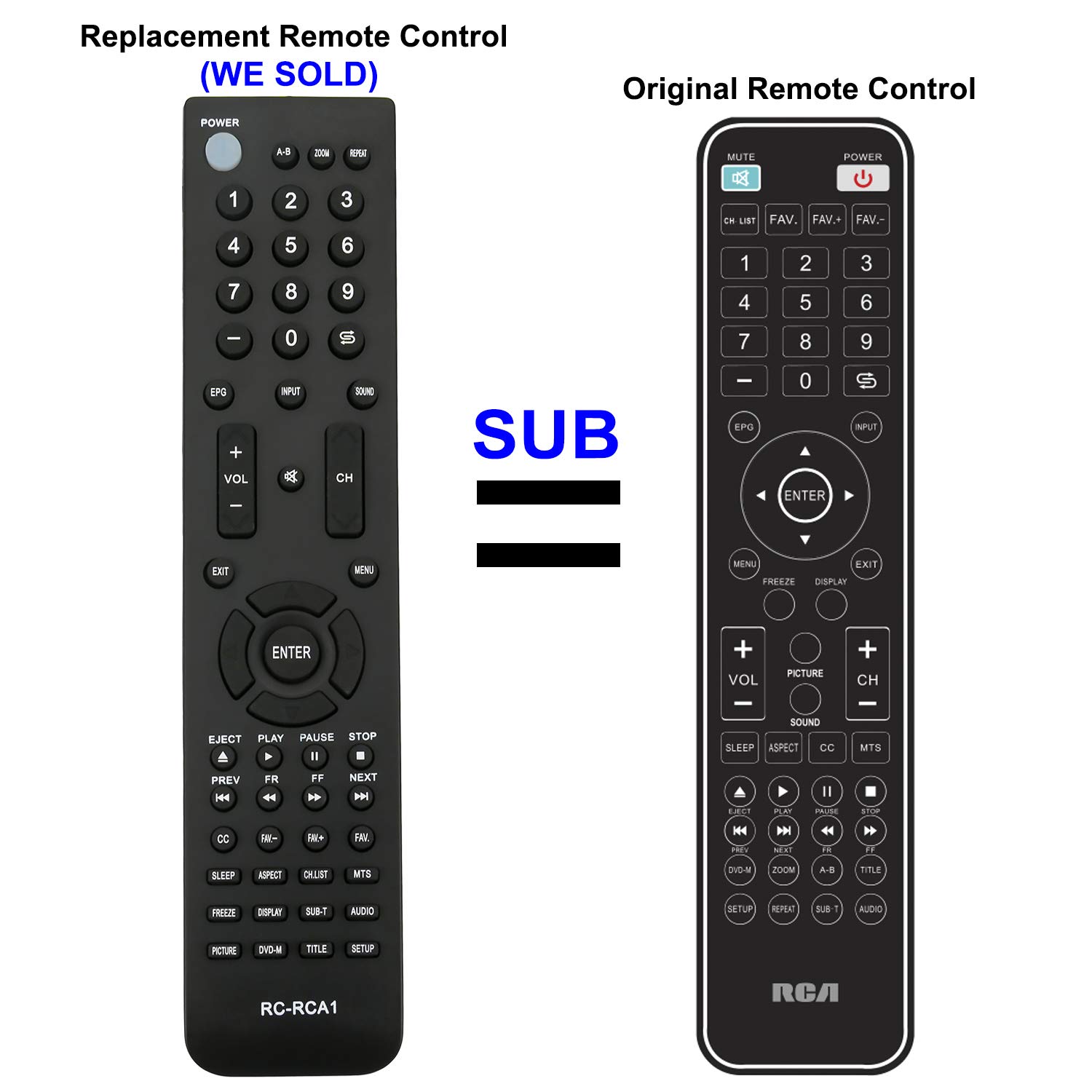 RCA RCA1 Remote For 46lb45rq 32lb45rq 32lb30rq 26lb30rq 26lb33rq - Foto 5