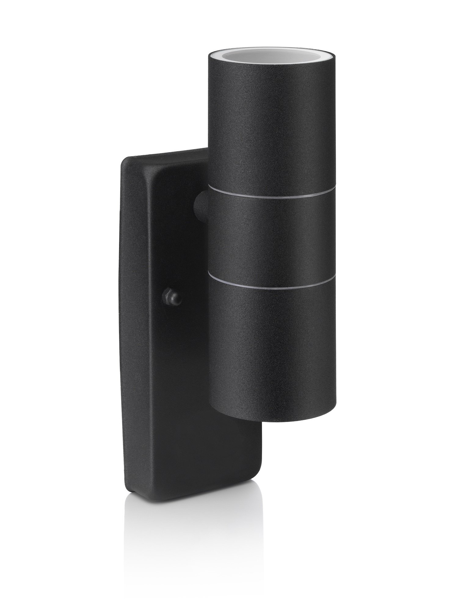 Auraglow Dusk Till Dawn Sensor Black Up & Down Outdoor Wall Security Light - Cool White - Image 2