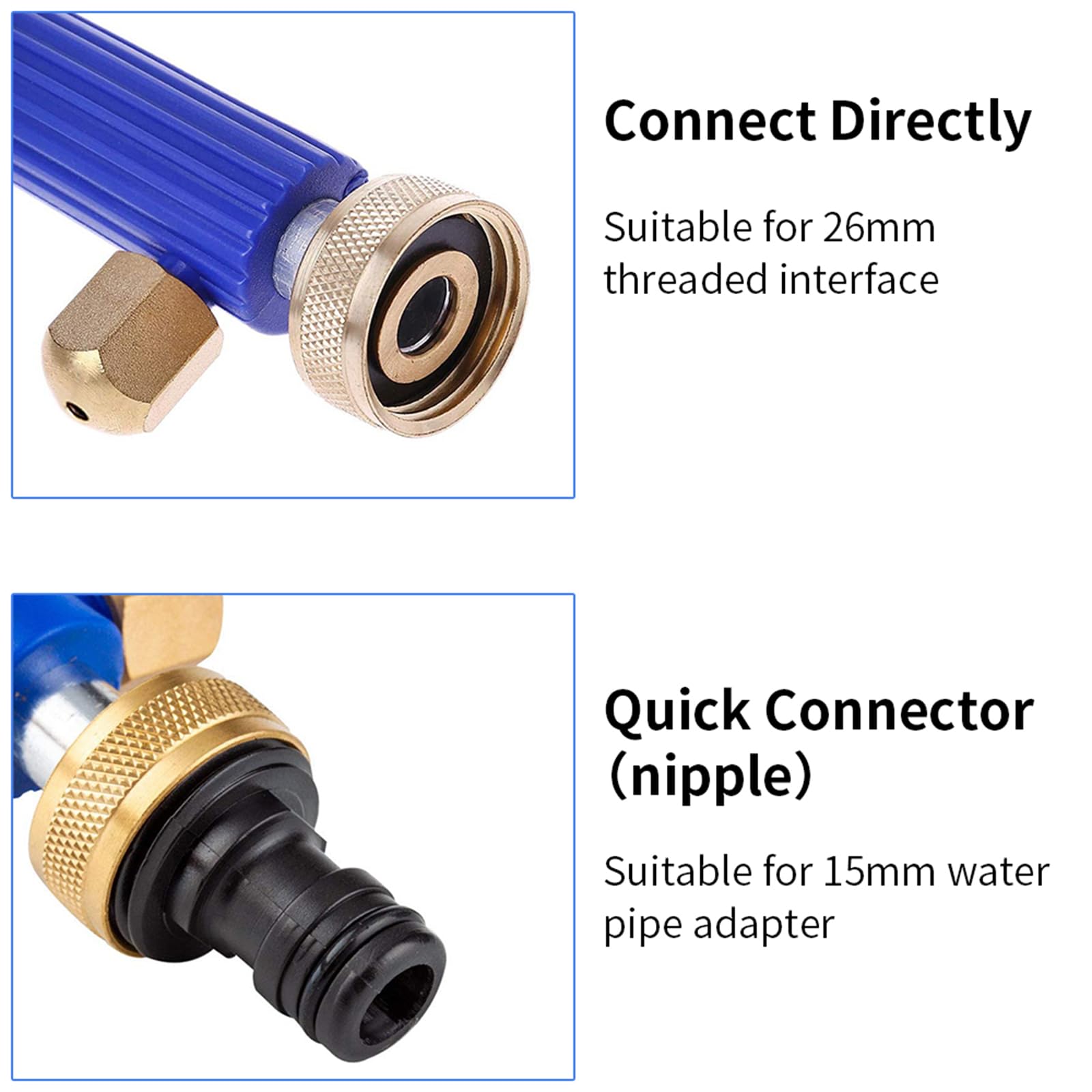 Pressure Washer, Hillylolly Lancia Acqua ad Alta Pressione Lavaggio, Pistola ad Acqua ad Alta Pressione, Getto d Acqua per Pulizia, Pulitore, Bacchetta Idropulitrice, per Tubo Acqua (Blu 3)
