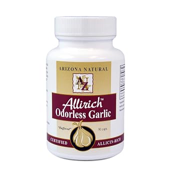 Arizona Natural Products Allirich Odorless Garlic 90 Capsules