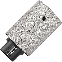 Vista 13 de SHDIATOOL Brocas de fresado de dedo de diamante de 0.394 in de ampliación y formación de agujeros existentes de bisel redondo para azulejos