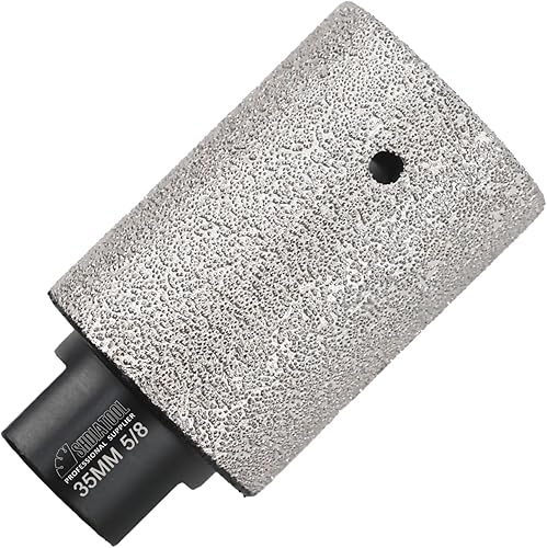 Miniatura 13 de SHDIATOOL Brocas de fresado de dedo de diamante de 0.394 in de ampliación y formación de agujeros existentes de bisel redondo para azulejos