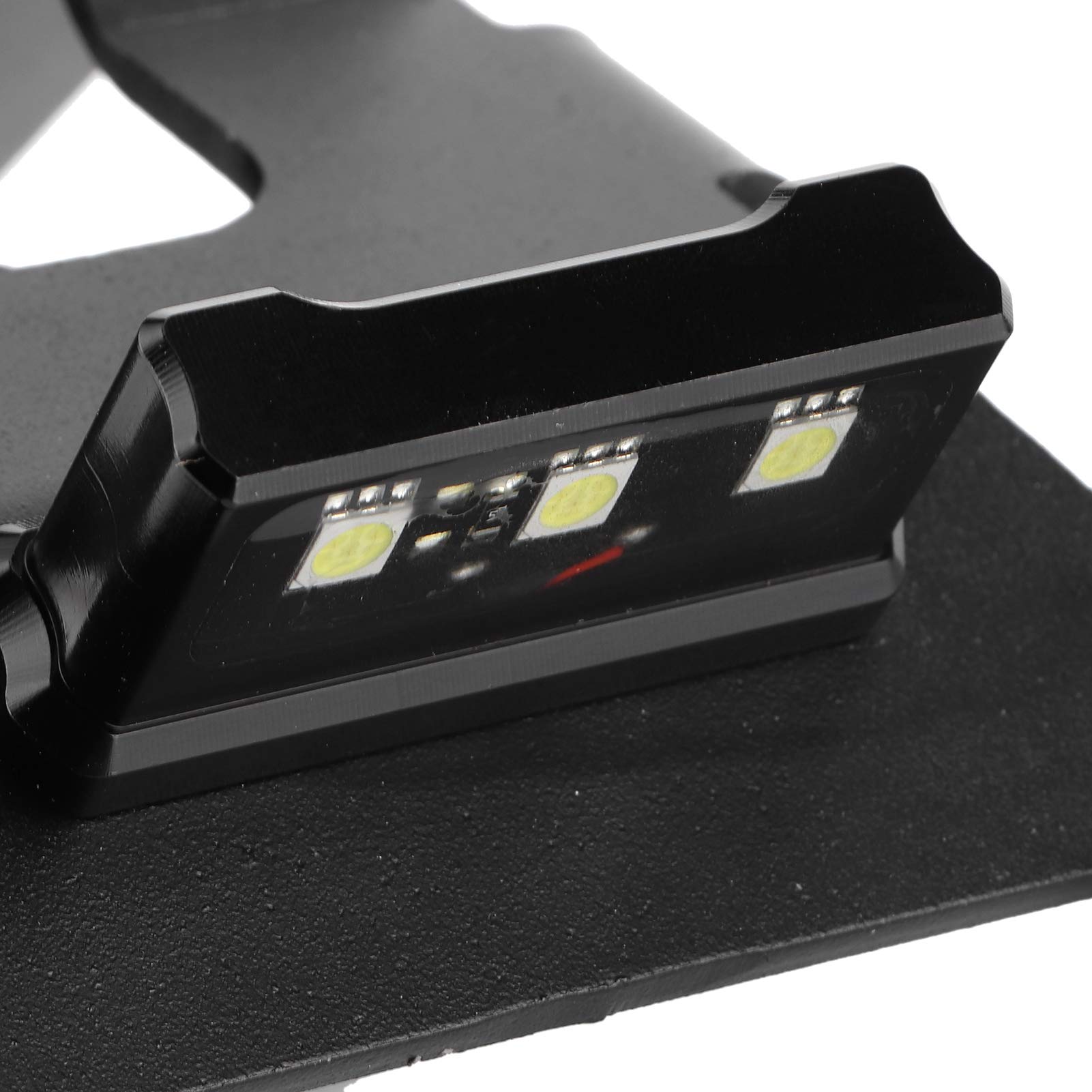Support de Plaque d'immatriculation de Moto, Support de Plaque d'immatriculation Queue Rang¨¦e Garde-Boue ¨¦liminer avec Lumi¨¨re LED Support de Plaque d'immatriculation de Moto Cadre de Plaque d'