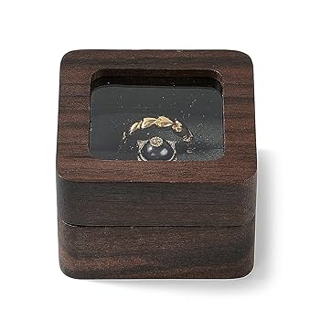 Amazon｜Oirlv 指輪ケース リングケース ウォールナット 2個用