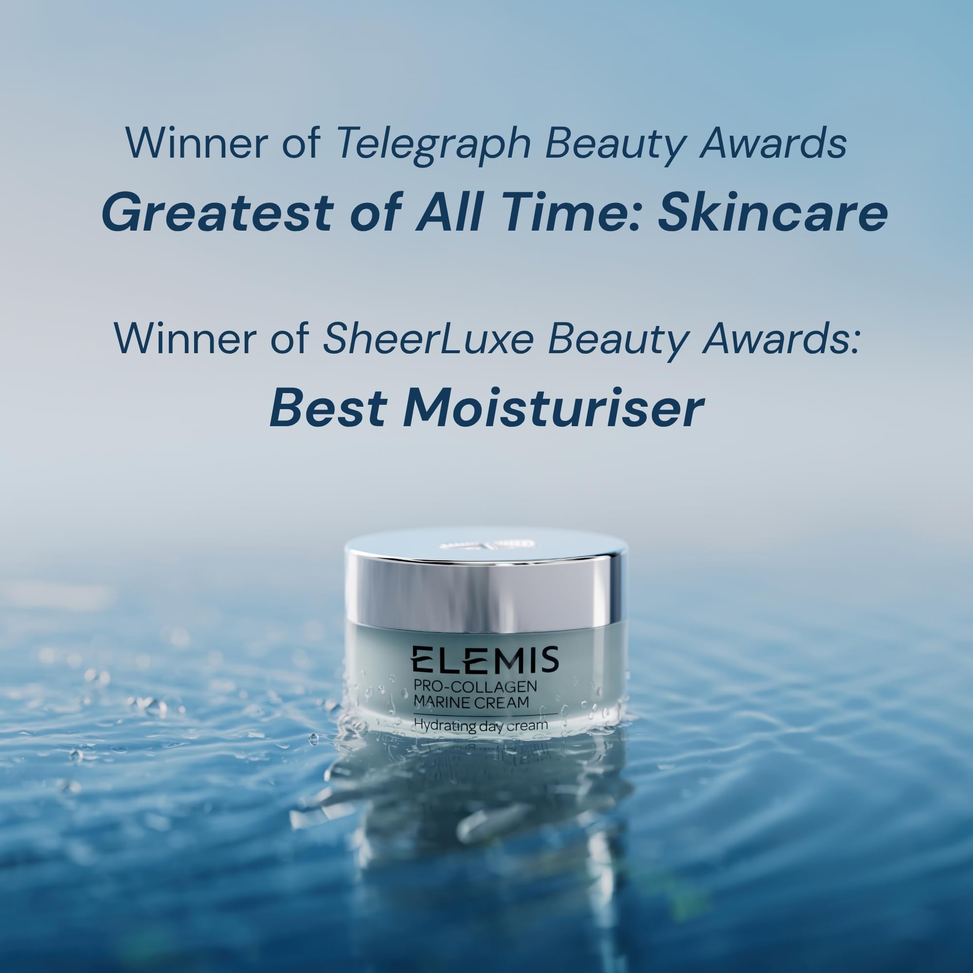 ELEMIS gel crème marine pro-collagène avec spf30, hydratant visage lissant 3 en 1 à la chlorella, ginkgo biloba & padina pavonica, pour jour