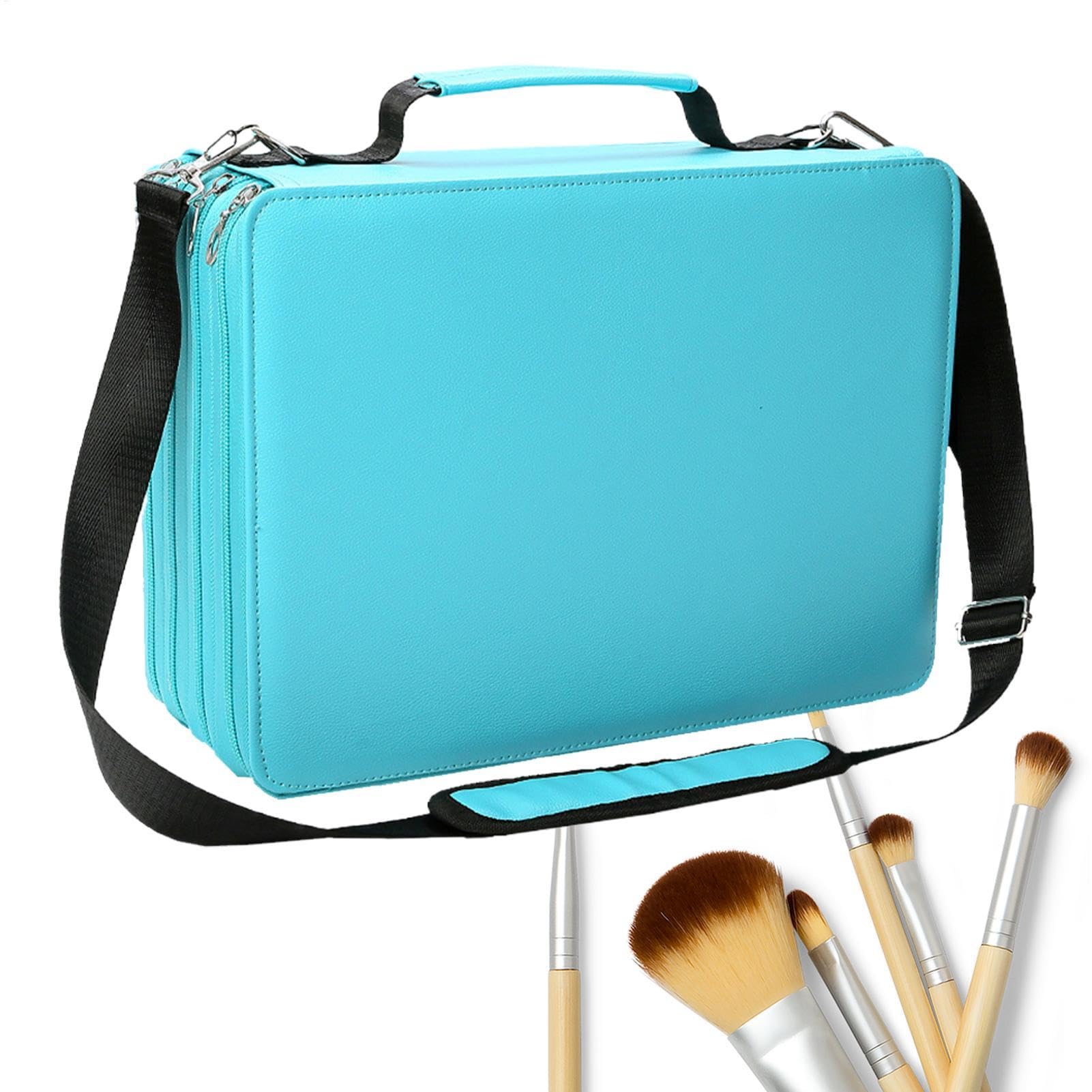 Valigetta per pennarelli, organizer per pennarelli, grande astuccio per pennarelli, organizer per oggetti scolastici, scatola per hobby, per acquerelli, pennelli da trucco