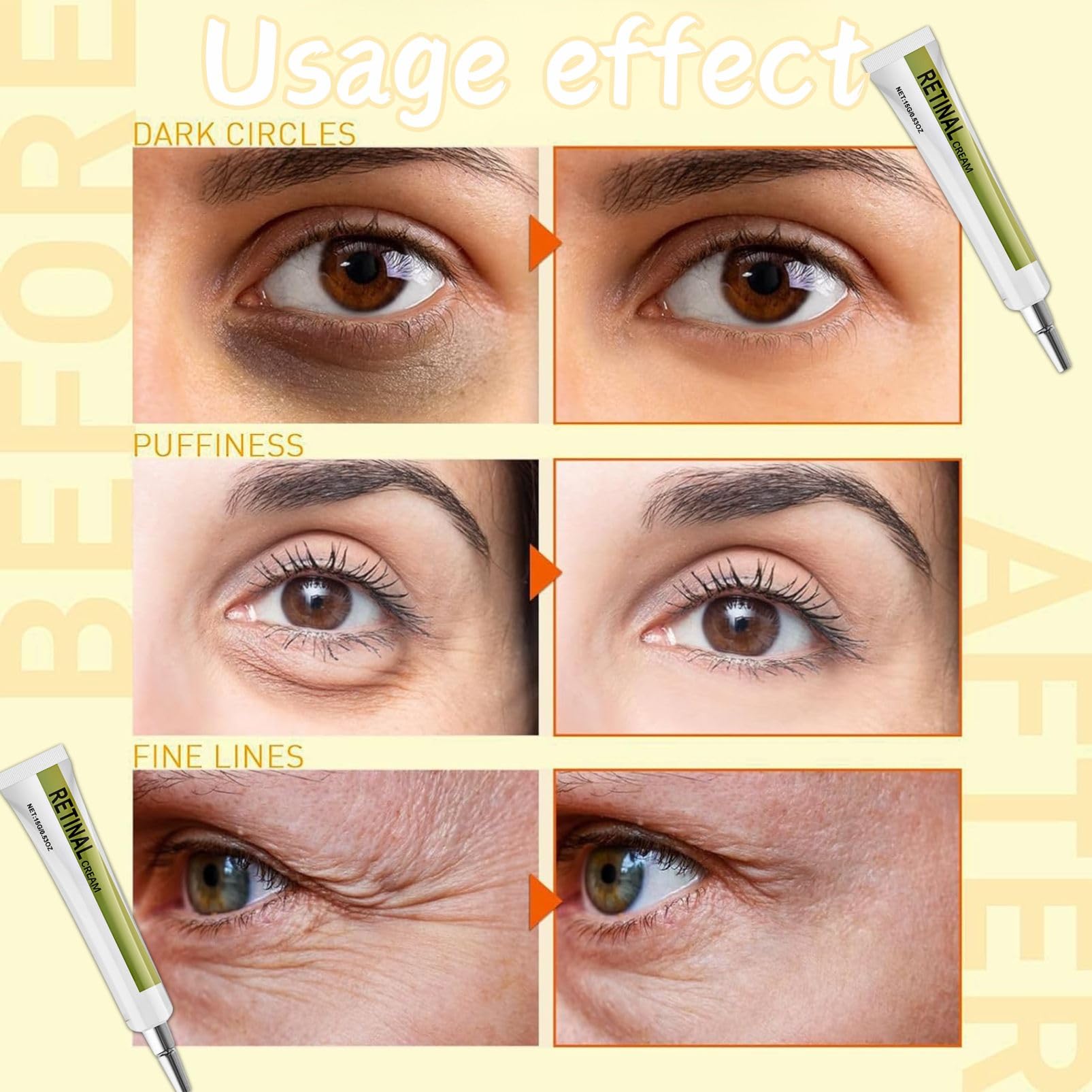 Retinal Shot Tightening Booster,Retinal Firming Cream for Face,Anti-Wrinkle,Lifting Pore Minimizer Retinol Shot Tightening Serum,Hydration Moisturizing for All Skin Types - Image 2