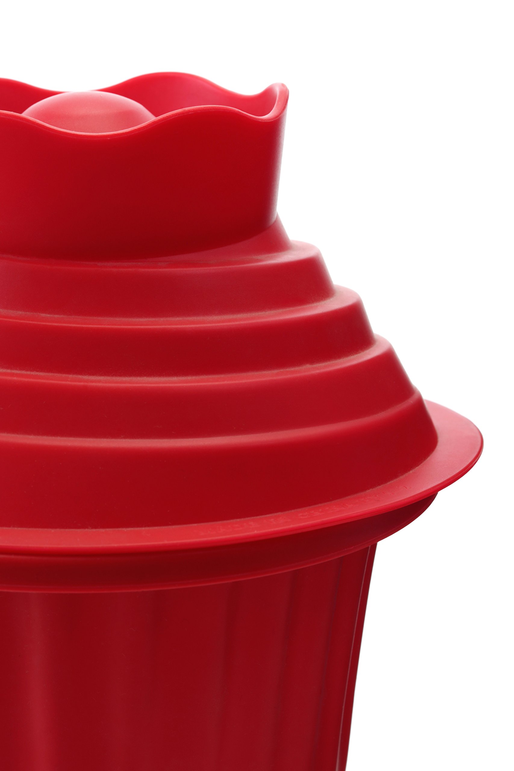 Premier Housewares 0104500 Moule à Gâteau Géant de 3 Pièces en Silicone Rouge