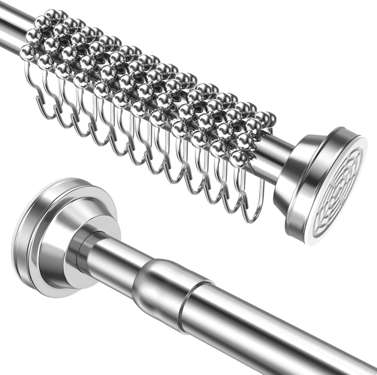 Tension Shower Curtain Rod, 2848 Inches Spring Shower Tension Curtain