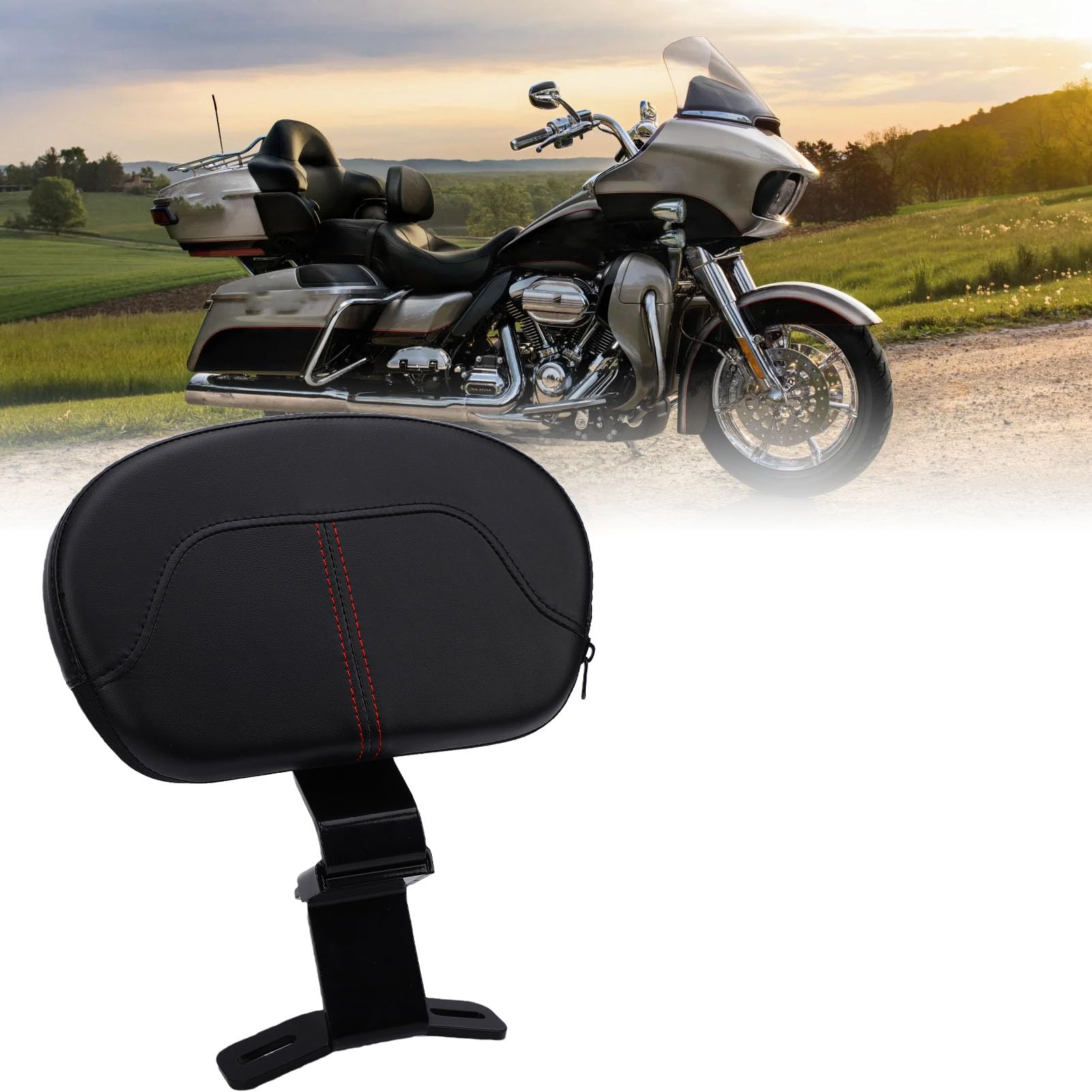 Acouto Regulowane Oparcie dla Kierowcy Motocykla z stalową ą turystyczną