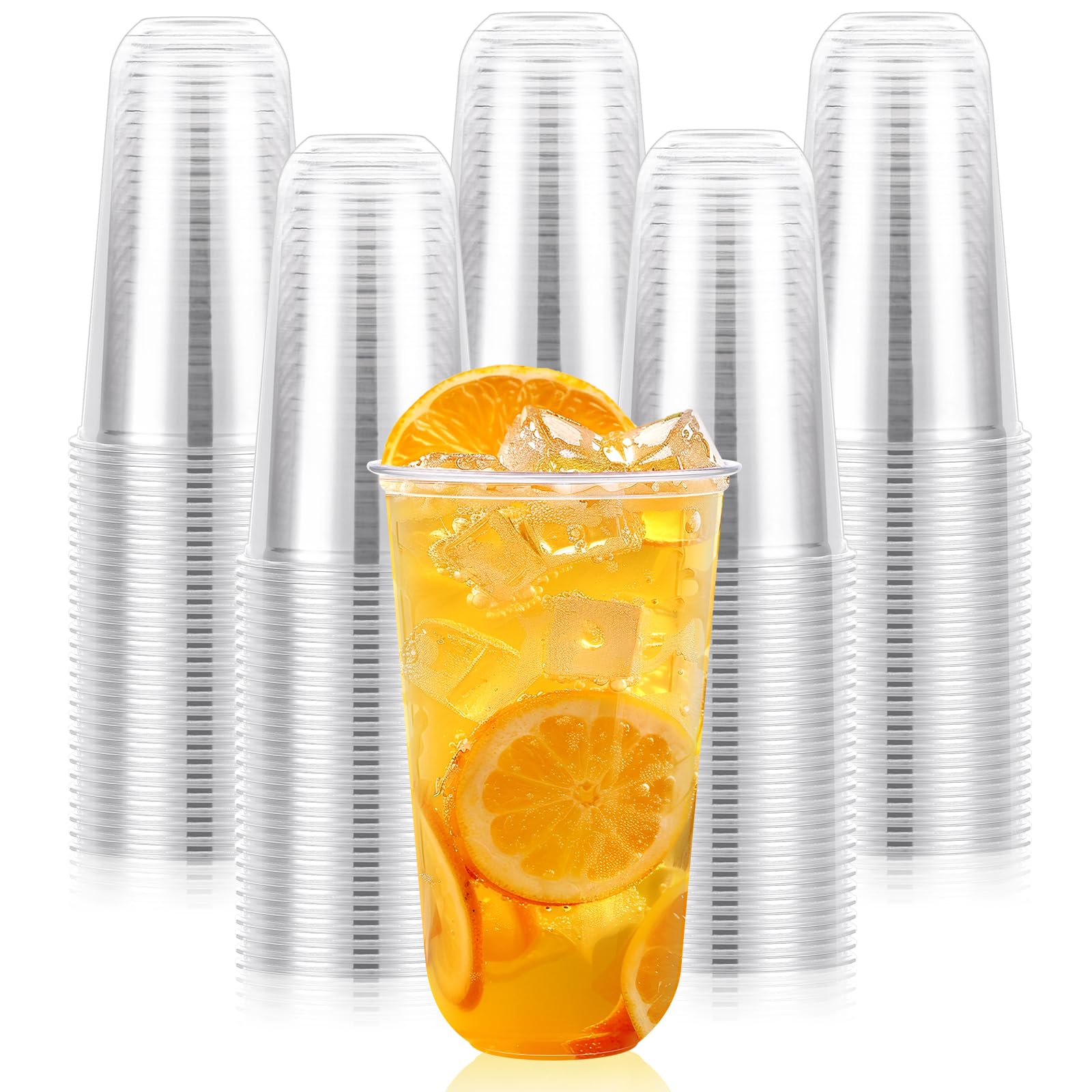 KesaPlan 100 Pcs 12oz Plastic Clear Cups, Disposable Wine Cocktail Glasses — Amazon image 13