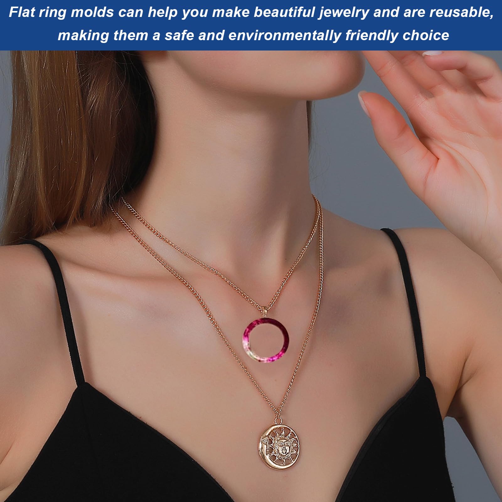 2 Stück Silikon-Ringformen Für DIY-Schmuck – Für Epoxidharz, Schokolade, Harz