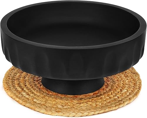 URBANHUT Frutero de madera, cuencos rústicos decorativos para cenas finas, decoración de mesa, mesa de comedor y centro de mesa de cocina para