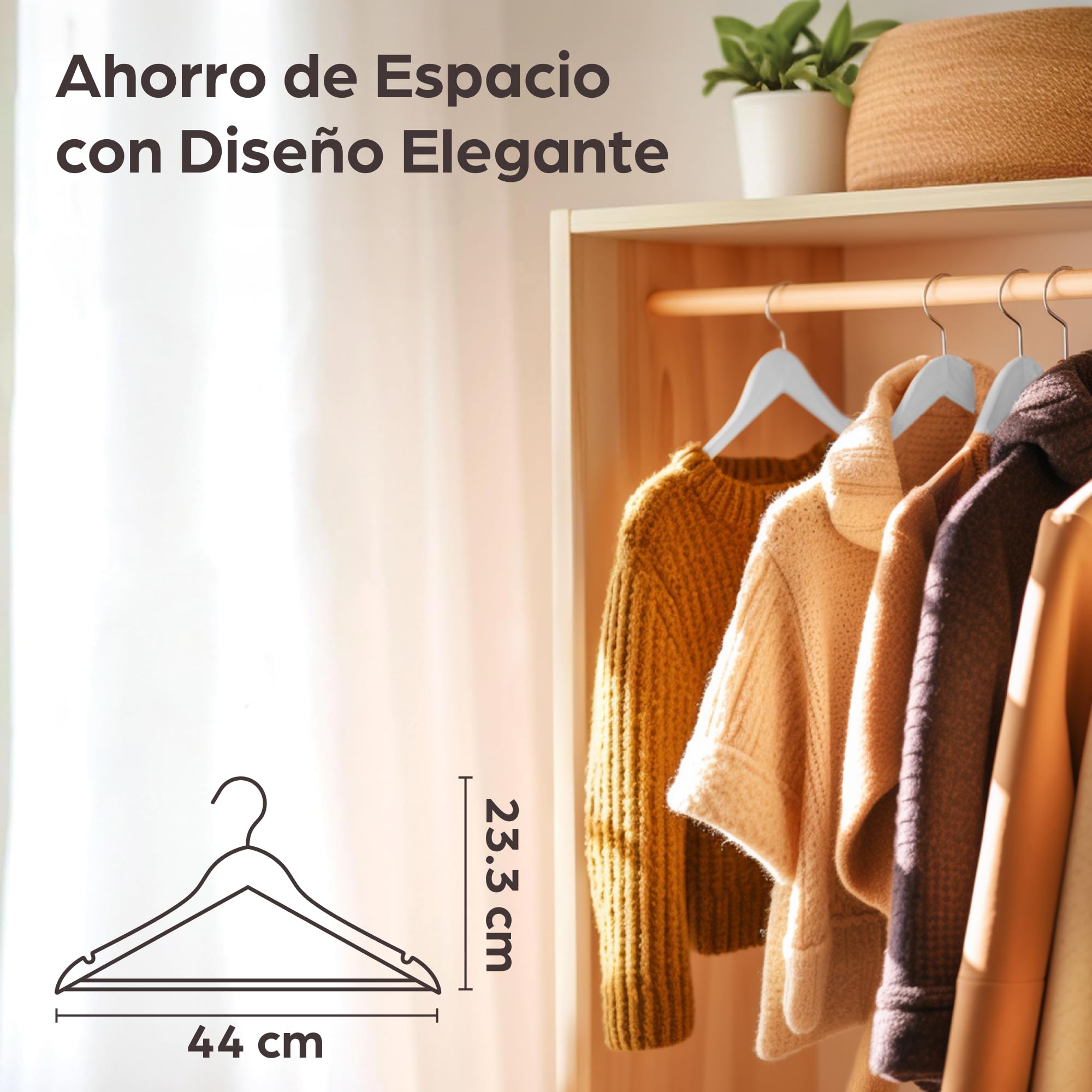 Praknu 20 Perchas de Madera Blanca - Gancho Giratorio 360° - Ranuras en los Hombros - con Barra para Pantalones - Madera Maciza Certificada FSC | Protege la ropa, gancho giratorio de 360 °, muescas para tirantes, madera maciza FSC para trajes y camisas