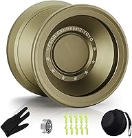 Vista 13 de Responsive YoYo Professional con doble función, con rodamiento de repuesto + 10 cuerdas Yoyos, extracción de rodamientos, bolsa de estuche