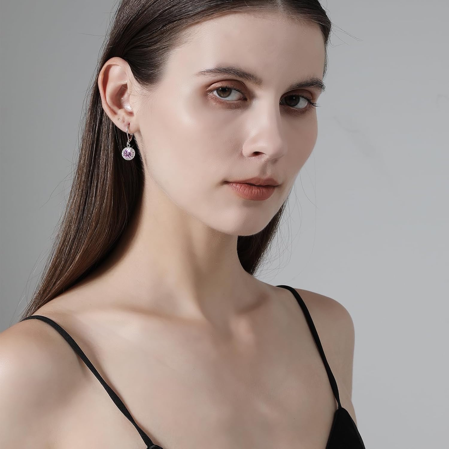 Multicolor Crystal Dangle Studs Earrings Set for Women 925 Silver Hypoallergenic Dangle Earrings Leverback Drop Earring Fashion Cubic Zirconia Leverback Stud Earring Sets Trendy Cubic Zirconia Jewelry Gifts for Women - Image 7