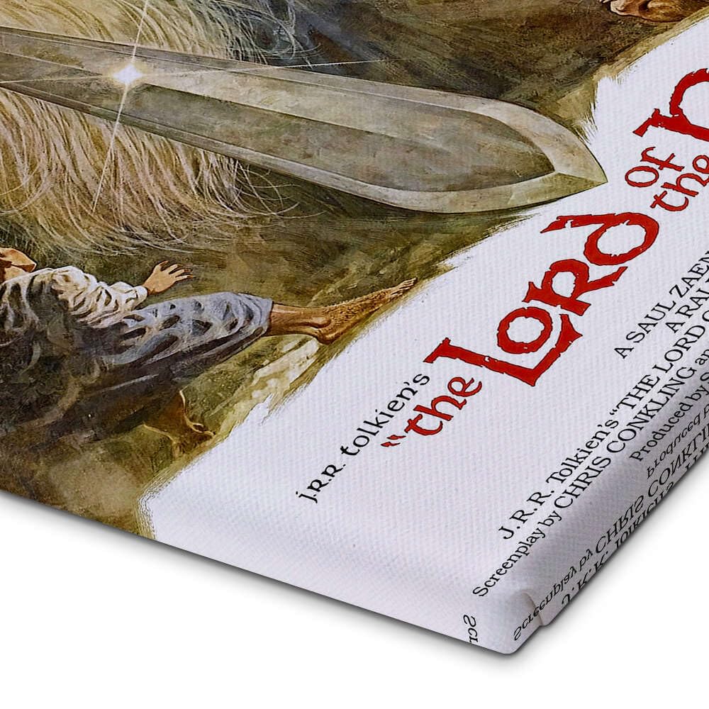 Posterlounge The Lord of the Rings (Il signore degli anelli) Stampa su tela | 60 x 90 cm Quadri Decorazione per pareti