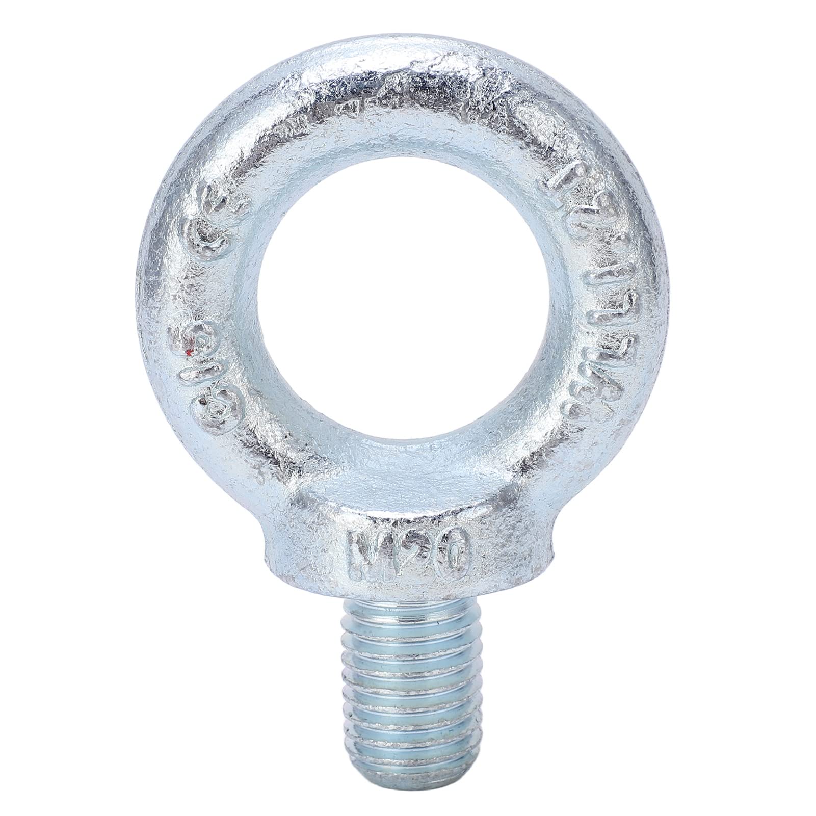 SIXRUN Bullone Ad Occhiello in Acciaio Zincato Q235 da 2 Pezzi Bullone Ad Anello di Sollevamento con Filettatura Profonda Design della Spalla Filettatura Standard Resistente Alla Corrosione per (M20)