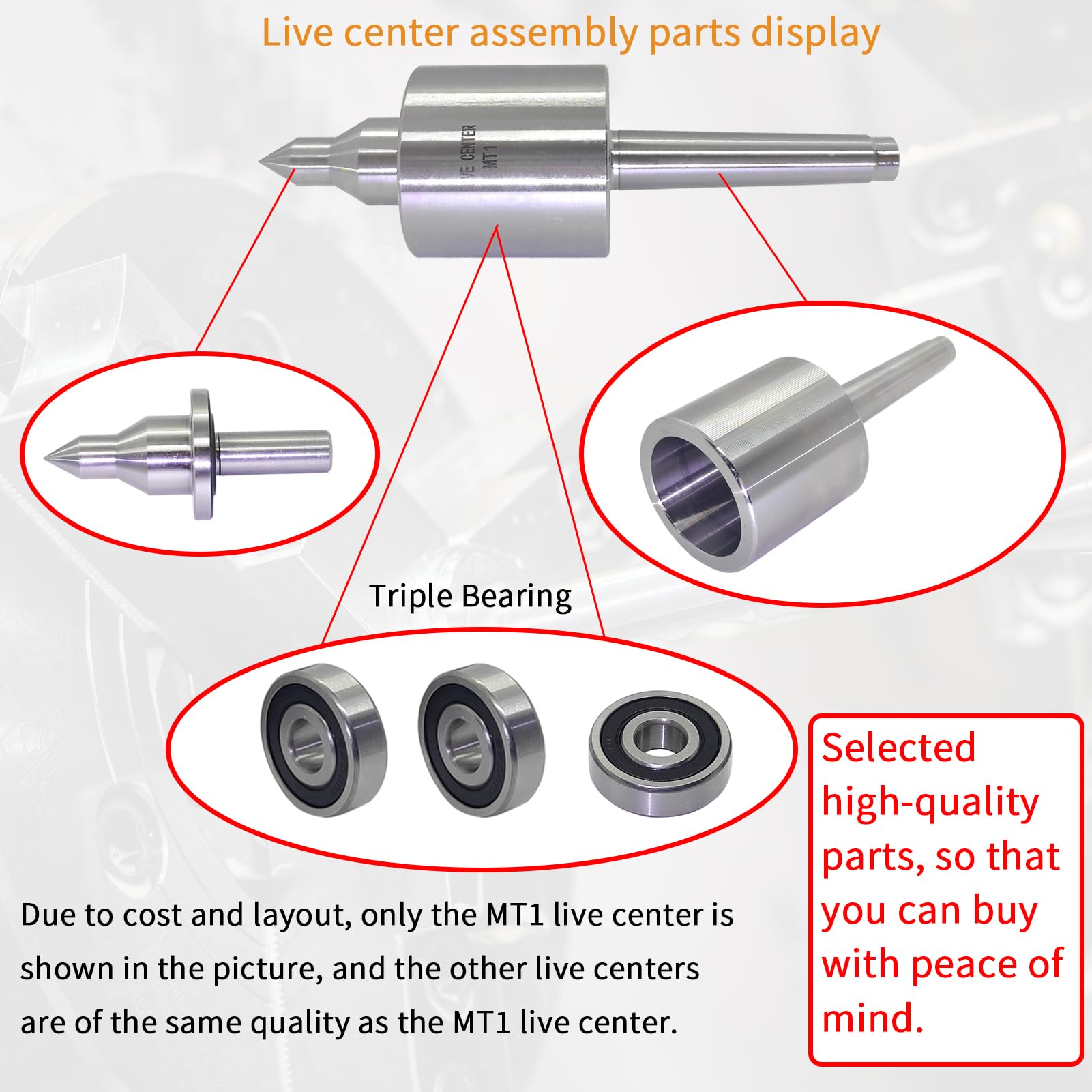MT3 Live Center - 60° Triple Bearing -4