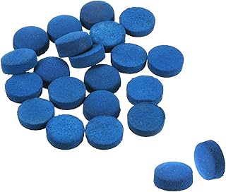 PATIKIL 12mm Dia Pool Cue Tips, 20 Pack Pool Billiard Cue Tips Pool Stick Replacement Tips Pool Stick Tips Snooker Cue Tips, Blue