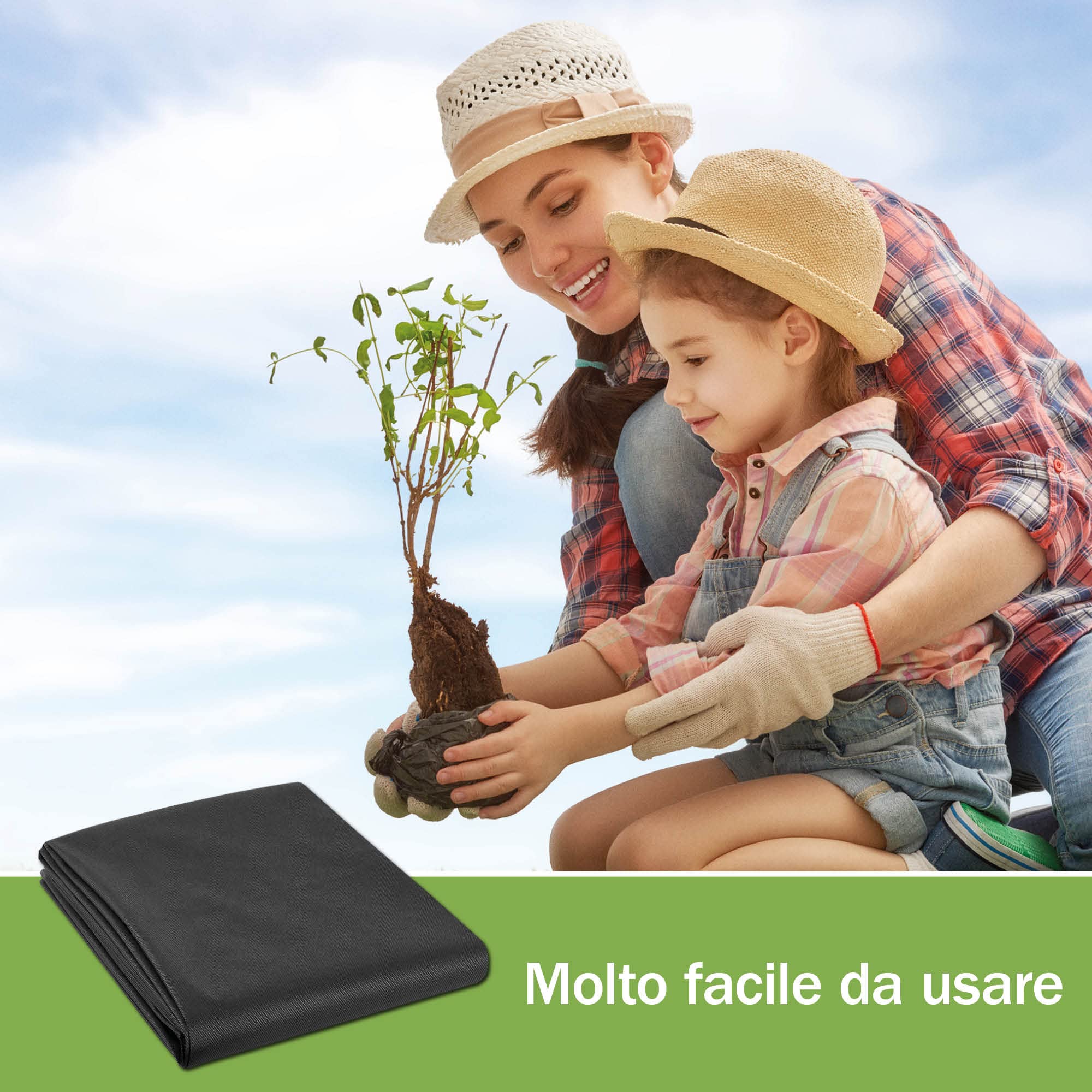 Moorland Telo Pacciamatura 30m² Telo Anti Erbacce permeabile Gardur - 2m di Larghezza - Telo pacciamatura Resistente agli Strappi 100% Reciclabile - Resistente ai Raggi UV - per Giardini e terrazze