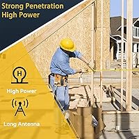 Vista 3 de Retevis Radio RT86 de 2 vías de largo alcance, radio profesional Walkie Talkies con micrófono, radios bidireccionales resistentes, alta potencia