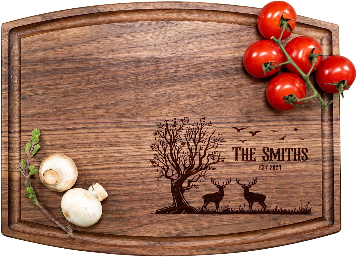 Hunting Outdoor Cutting Board, Hunting Gifts Men, Deer Hunting Decor, Personalized Cutting Board for Camping, Engraved Wood Cutting Boards, Outdoor-Nature & Hunting Gift